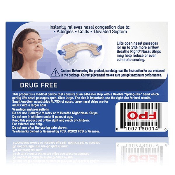 Breathe Right Nasal Strips